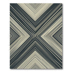 Cool Tones Chevron Lines Rug