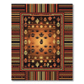 Southwestern Desert Sunset Pottery Cactus Tapestry Rug