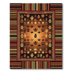 Southwestern Desert Sunset Pottery Cactus Tapestry Rug
