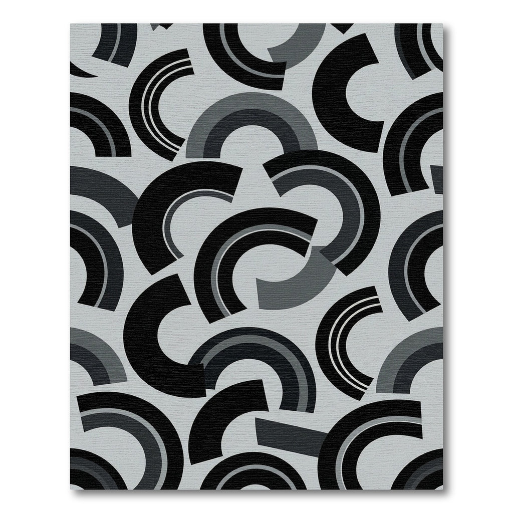 Mid-Century Modern Arc Composition Rug
