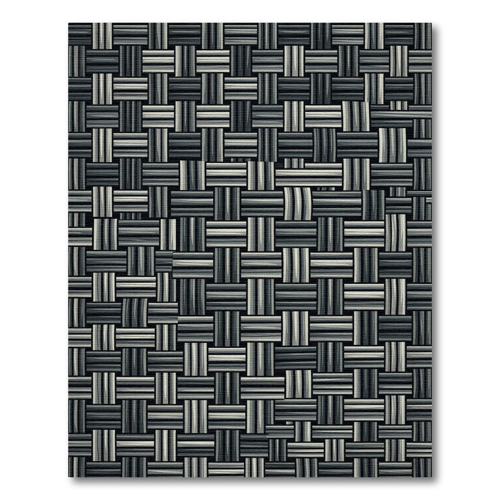 Monochromatic Woven Stripe Intersecting Rug