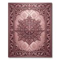 Ornate Rose Gold Medallion Rug