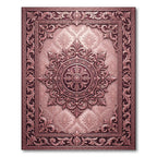 Ornate Rose Gold Medallion Rug