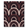 Abstract Earthy Arch Geometric Rug