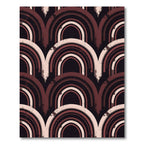 Abstract Earthy Arch Geometric Rug