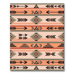 Tribal Arrow Diamond Terracotta Rug