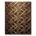 Oriental Bronze Interlocking Scroll Rug