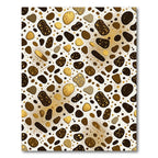 Golden Speckled Pebble Scatter Rug