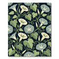 Ethereal Sage Green Morning Glory Vines Rug