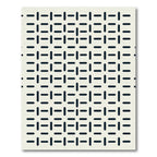 Minimalist Navy Dash Grid Rug