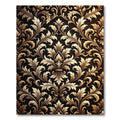 Ornate Golden Acanthus Swirl Rug