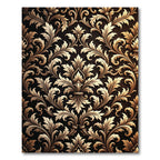 Ornate Golden Acanthus Swirl Rug