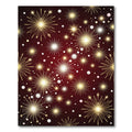 Radiant Gold Firework Burst Pearl Rug