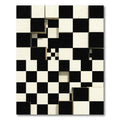 Abstract Monochrome Three-Dimensional Cube Art Rug