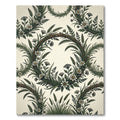 Rustic Floral Wreath Botanical Arrangement Rug