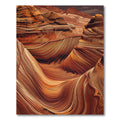 Earthy Swirling Canyon Landscape Rug