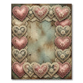 Vine Heart Lace Border Rug