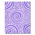 Amethyst Swirl Lines Composition Rug