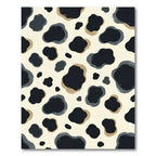 Abstract Monochrome Spotted Animal Hide Rug