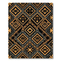 Gold Chain and Geometric Arrow Diamond Rug