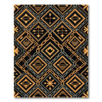 Gold Chain and Geometric Arrow Diamond Rug