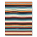 Wavy Earth Tone Striped Area Rug