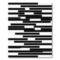 Contemporary Black And White Stripe Rug