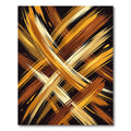 Golden Abstract Painted Stroke Texture Rug