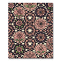 Rose and Star Geometric Mosaic Rug