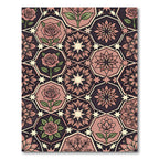 Rose and Star Geometric Mosaic Rug