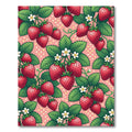 Pink Polka Dot Strawberry Garden Rug