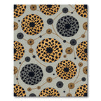 Leopard Print Sunburst Circles Rug