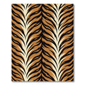 Bold Amber Tiger Stripe Animal Texture Rug