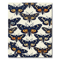 Golden Moth Ink Illustration Art Rug