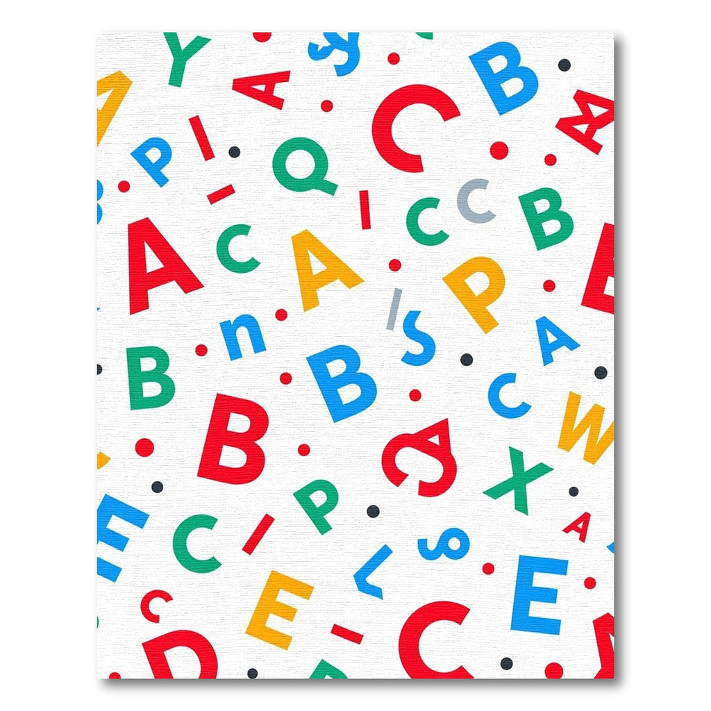 Colorful Alphabet Scatter Rug