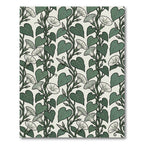 Botanical Sage Green Morning Glory Vine Rug
