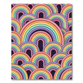 Pastel Rainbow Arch Pattern Rug