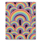 Pastel Rainbow Arch Pattern Rug