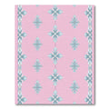 Pink Sky Blue Starburst Accents Rug