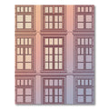 Architectural Window Grid Gradient Rug
