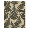 Natural Emerald Fern Botanical Rug