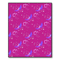 Whimsical Pink Purple Abstract Characters Rug