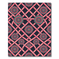 Coral Lattice Mandala Charm Rug