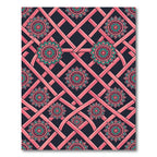 Coral Lattice Mandala Charm Rug