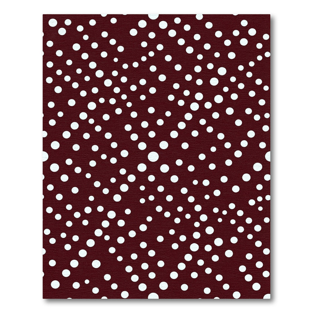 Crimson Dot Scattered Composition Rug