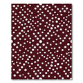 Crimson Dot Scattered Composition Rug