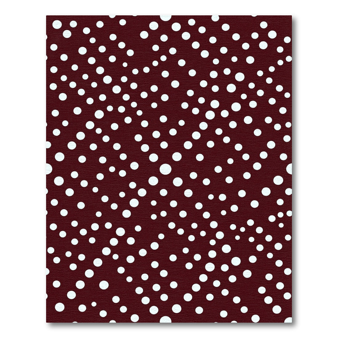 Crimson Dot Scattered Composition Rug