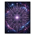 Celestial Purple Radiant Star Mandala Rug