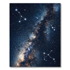 Celestial Navy Galactic Constellation Sky Rug
