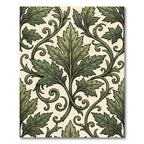 Sage Green Acanthus Scroll Leaf Rug
